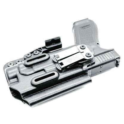 For the best IWB Kydex Inside Waistband Holster for the Glock 17 and 47 Gen 5 pistols with the Streamlight TLR-1 HL, shop Four Brothers 4BROS Holsters. 