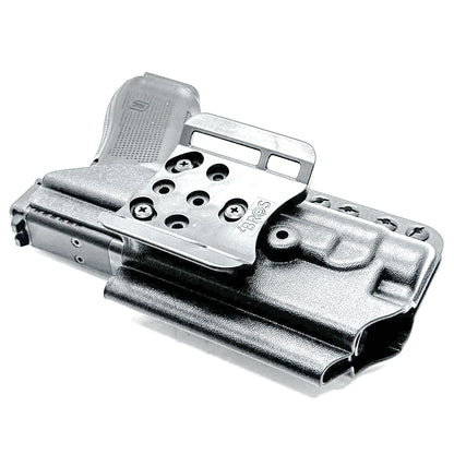 For the best Outside Waistband OWB Holster for the Glock 17 and 47 Gen 5 pistols with the Streamlight TLR-1 HL, shop Four Brothers 4BROS Holsters. 