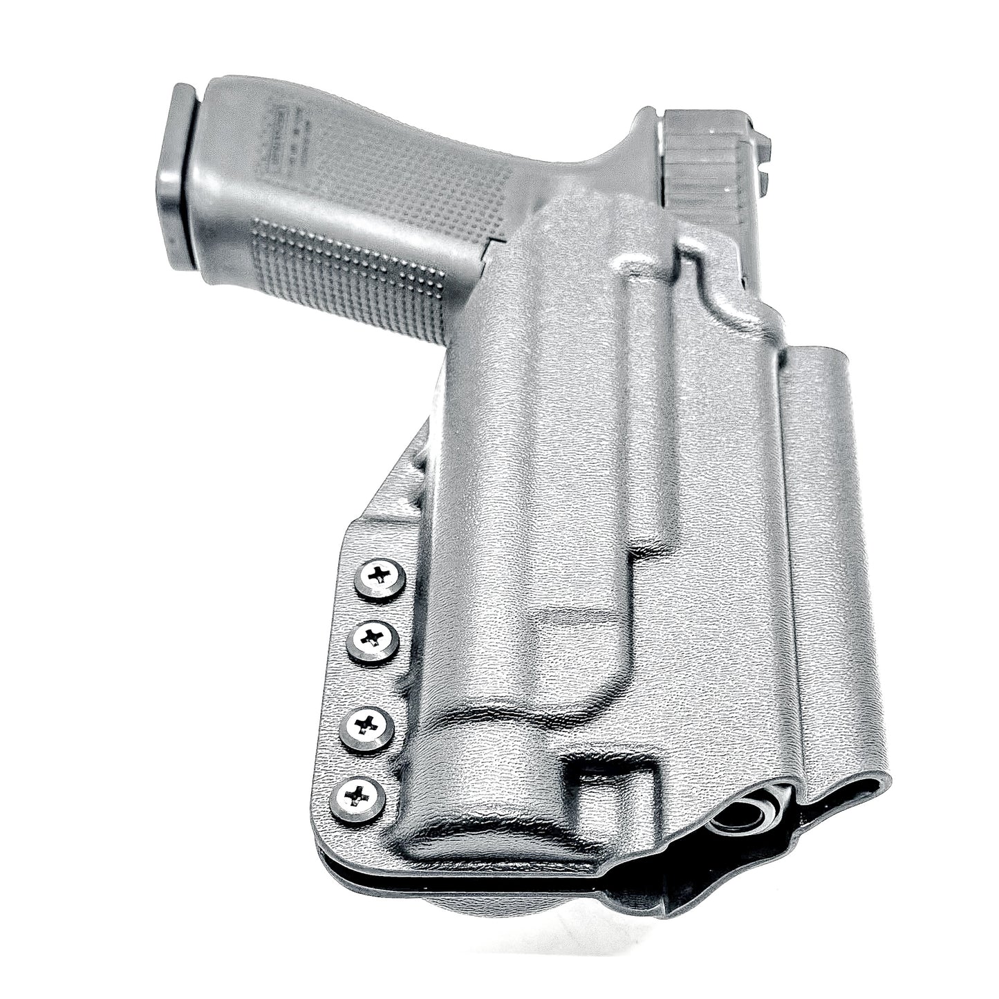 For the best Outside Waistband OWB Holster for the Glock 17 and 47 Gen 5 pistols with the Streamlight TLR-1 HL, shop Four Brothers 4BROS Holsters. 