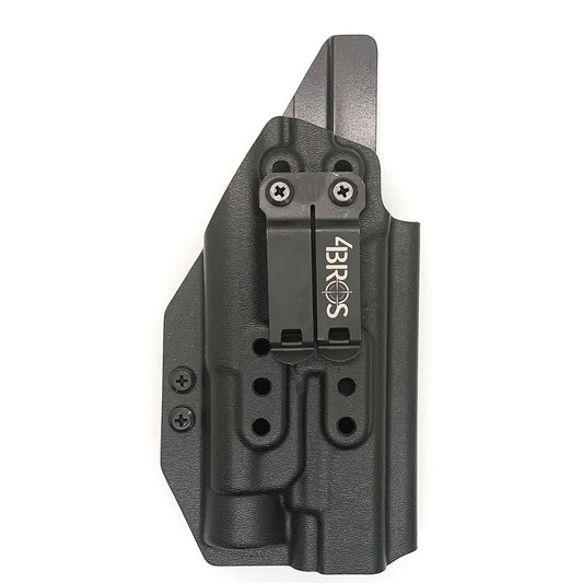 For the best IWB Kydex Inside Waistband Holster for the Glock 17, 34, and 47 Gen 5 pistols with the Streamlight TLR-1 HL, shop Four Brothers 4BROS Holsters. 