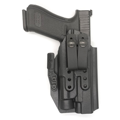 For the best IWB Kydex Inside Waistband Holster for the Glock 17, 34, and 47 Gen 5 pistols with the Streamlight TLR-1 HL, shop Four Brothers 4BROS Holsters. 