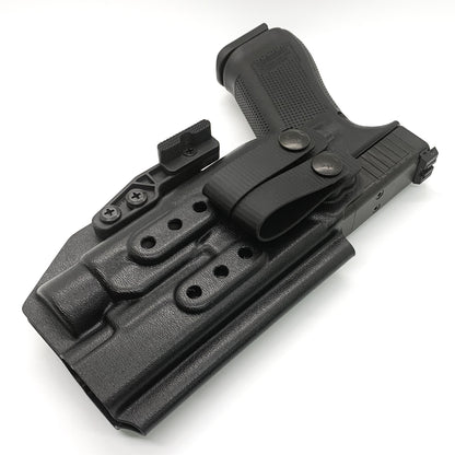 For the best IWB Kydex Inside Waistband Holster for the Glock 17, 34, and 47 Gen 5 pistols with the Streamlight TLR-1 HL, shop Four Brothers 4BROS Holsters. 