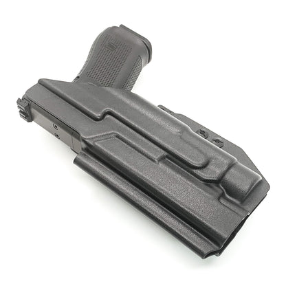 For the best IWB Kydex Inside Waistband Holster for the Glock 17, 34, and 47 Gen 5 pistols with the Streamlight TLR-1 HL, shop Four Brothers 4BROS Holsters. 