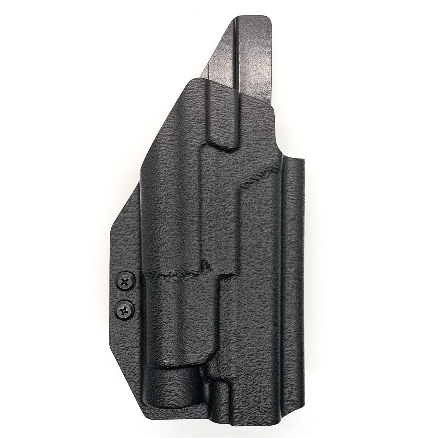 For the best Outside Waistband OWB Holster for the Glock 17, 34, and 47 Gen 5 pistols with the Streamlight TLR-1 HL, shop Four Brothers 4BROS Holsters. 