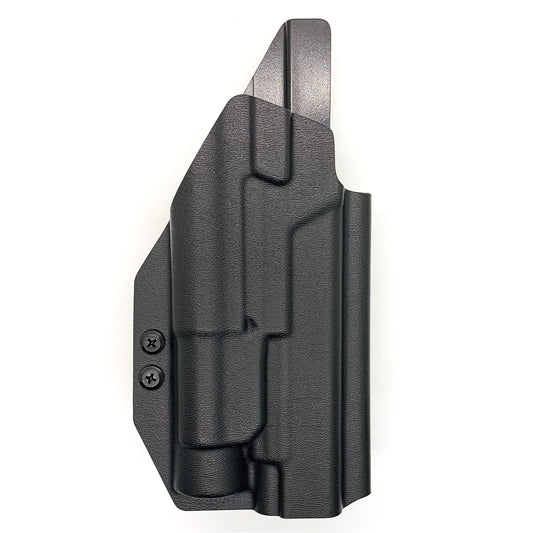 For the best Outside Waistband OWB Holster for the Glock 17, 34, and 47 Gen 5 pistols with the Streamlight TLR-1 HL, shop Four Brothers 4BROS Holsters. 