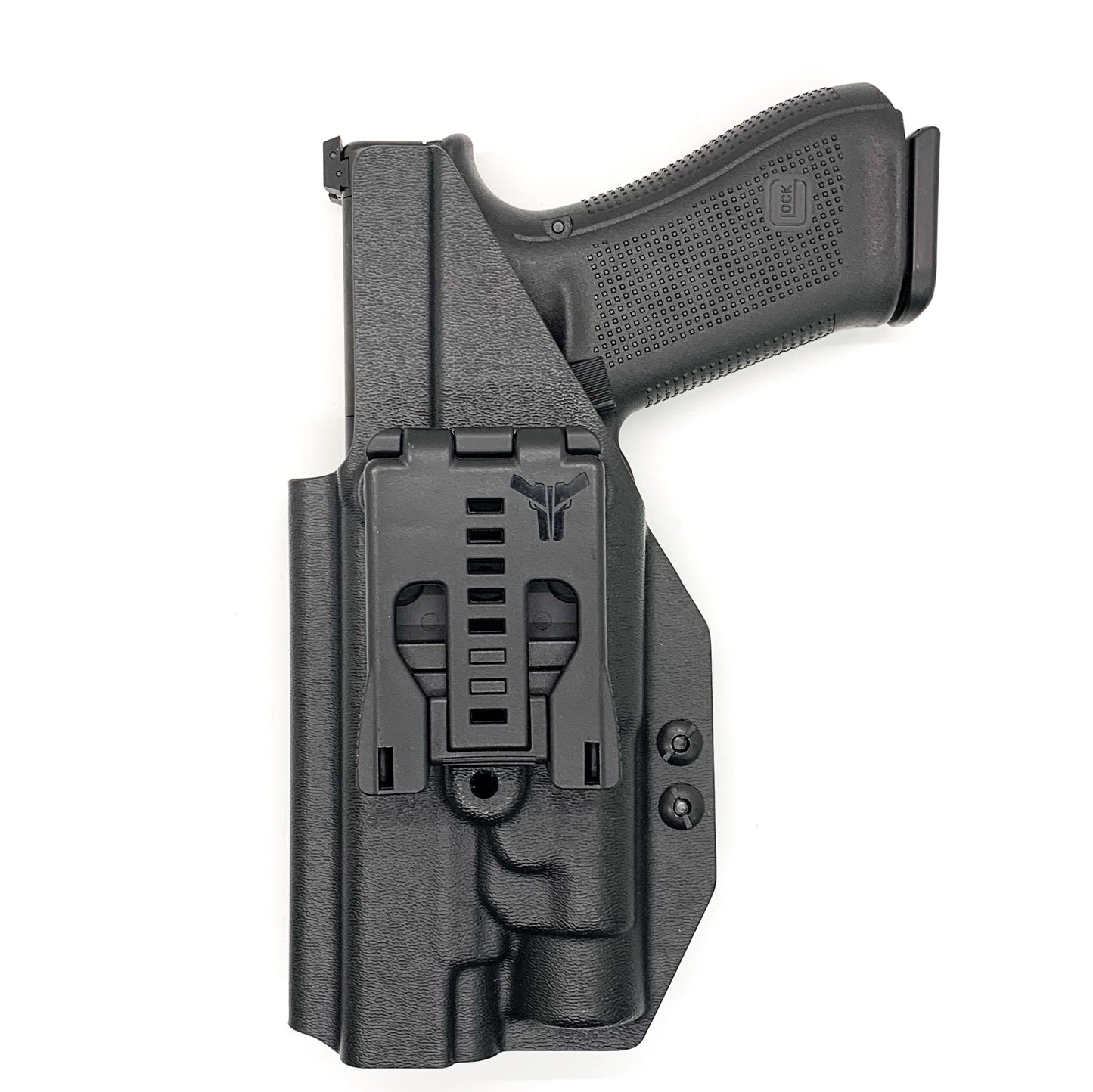 For the best Outside Waistband OWB Holster for the Glock 17, 34, and 47 Gen 5 pistols with the Streamlight TLR-1 HL, shop Four Brothers 4BROS Holsters. 