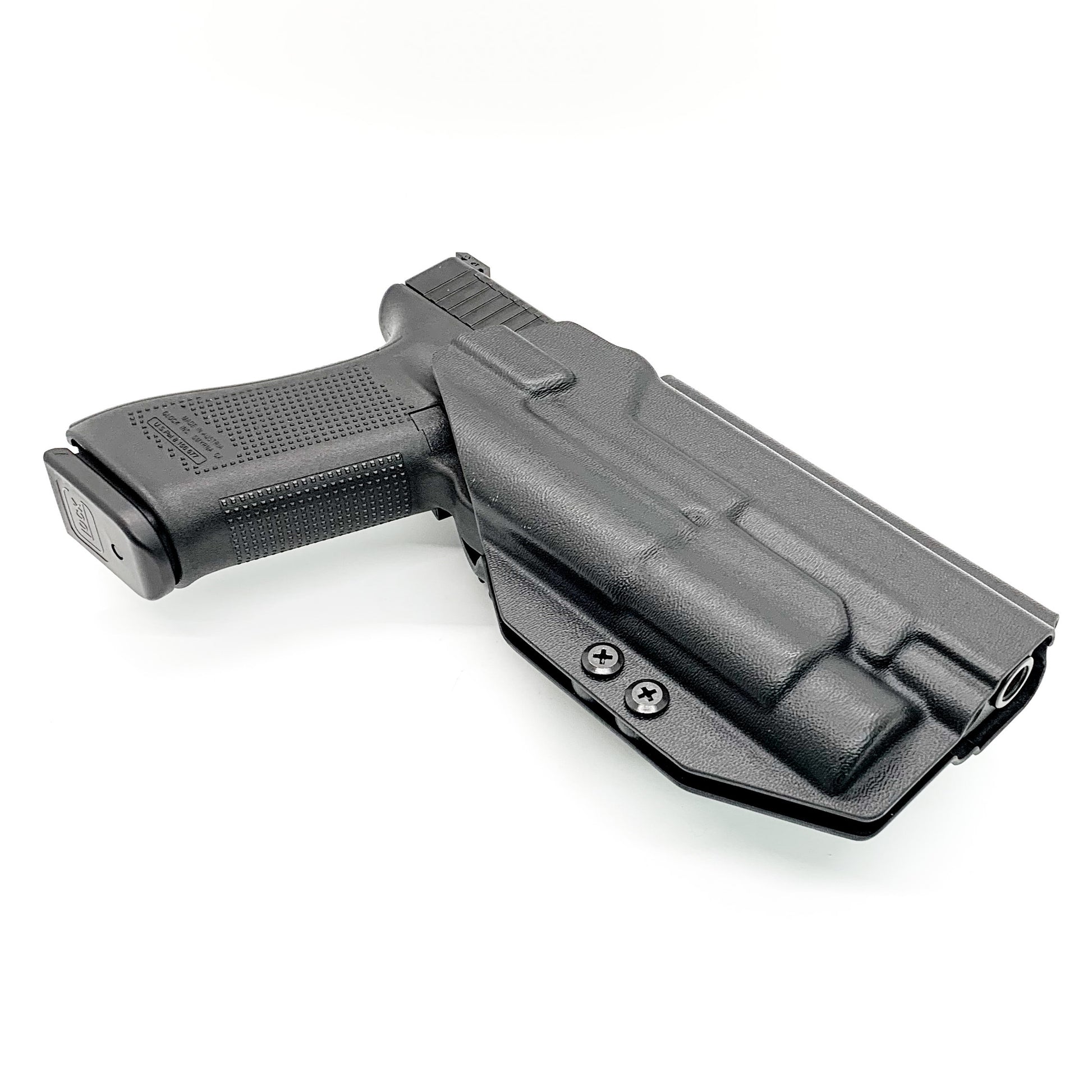 For the best Outside Waistband OWB Holster for the Glock 17, 34, and 47 Gen 5 pistols with the Streamlight TLR-1 HL, shop Four Brothers 4BROS Holsters. 