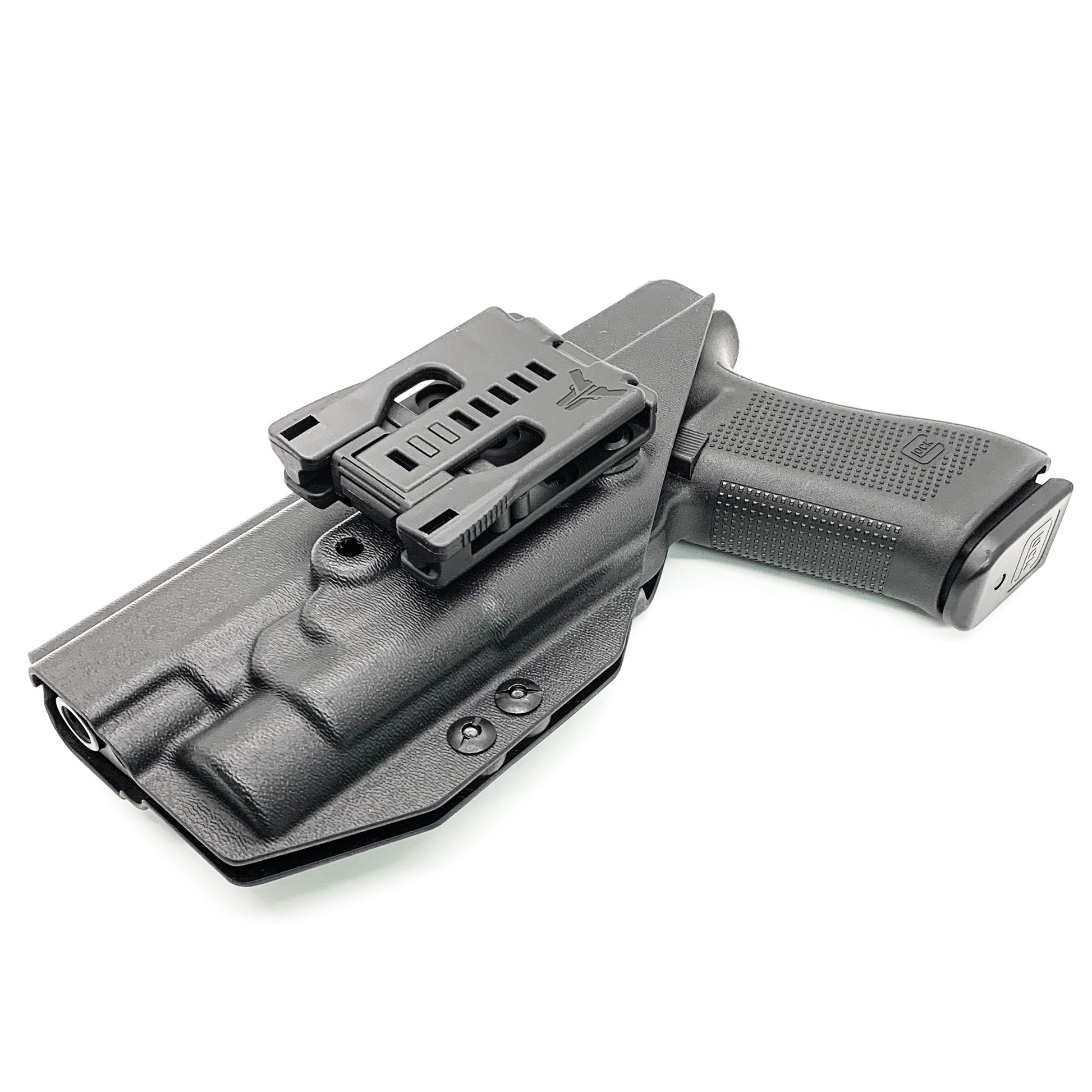 For the best Outside Waistband OWB Holster for the Glock 17, 34, and 47 Gen 5 pistols with the Streamlight TLR-1 HL, shop Four Brothers 4BROS Holsters. 