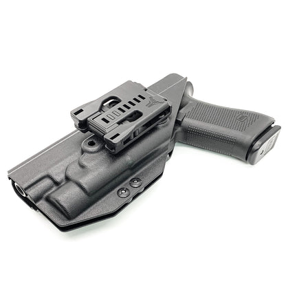 For the best Outside Waistband OWB Holster for the Glock 17, 34, and 47 Gen 5 pistols with the Streamlight TLR-1 HL, shop Four Brothers 4BROS Holsters. 
