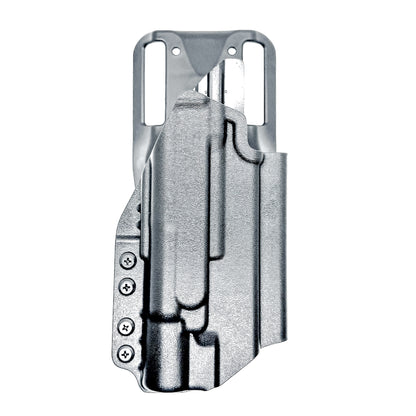 Duty & Competition OWB holster for the Glock 17 or 47 with the Surefire X300.  Shown in black with the Duty Drop attachment.