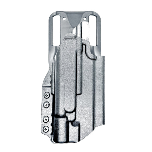 Duty & Competition OWB holster for the Glock 17 or 47 with the Surefire X300.  Shown in black with the Duty Drop attachment.