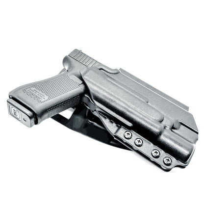 Duty & Competition OWB holster for the Glock 17 or 47 with the Surefire X300.  Shown in black with the Duty Drop attachment.