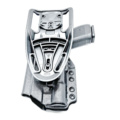 Duty & Competition OWB holster for the Glock 17 or 47 with the Surefire X300.  Shown in black with the Duty Drop attachment.