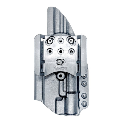 Black Outside Waistband OWB holster for the either the Glock 17 or 47 with the  Surefire X300.  Shown with the 4BROS 1.5" Belt Slide.