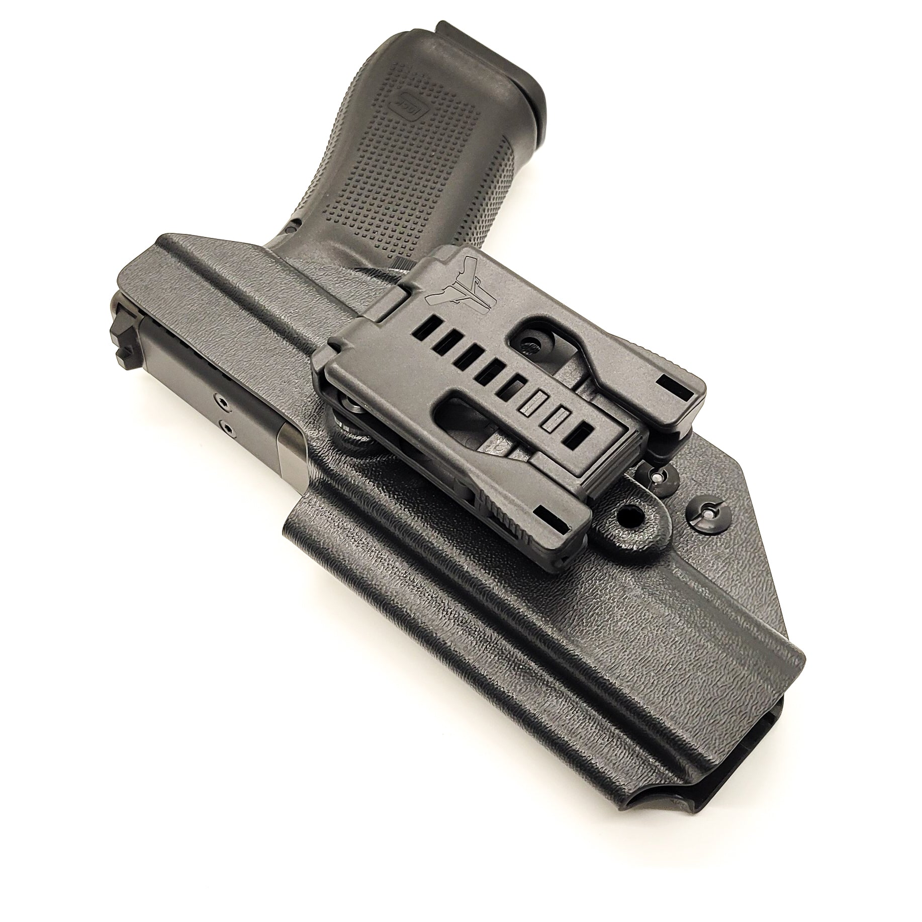 For the best Outside Waistband OWB Holster for the Glock 17, 22, 17 MOS, 22 MOS, Gen 4, Gen 5, compact & full size 9mm and 40 S&W shop Four Brothers holsters.
