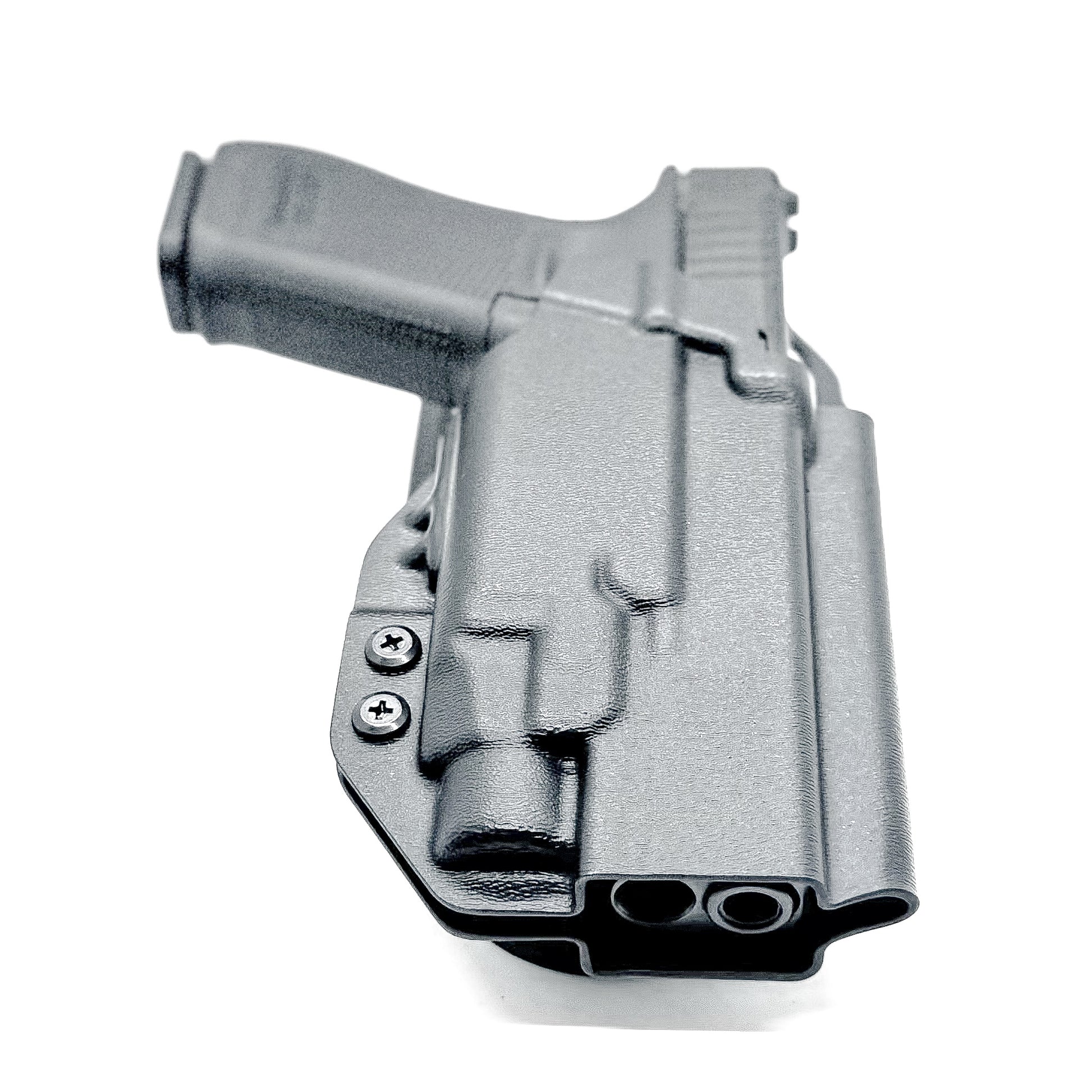 Glock 17 with TLR-7 HL-X Black Duty and Competition Holster with duty drop.