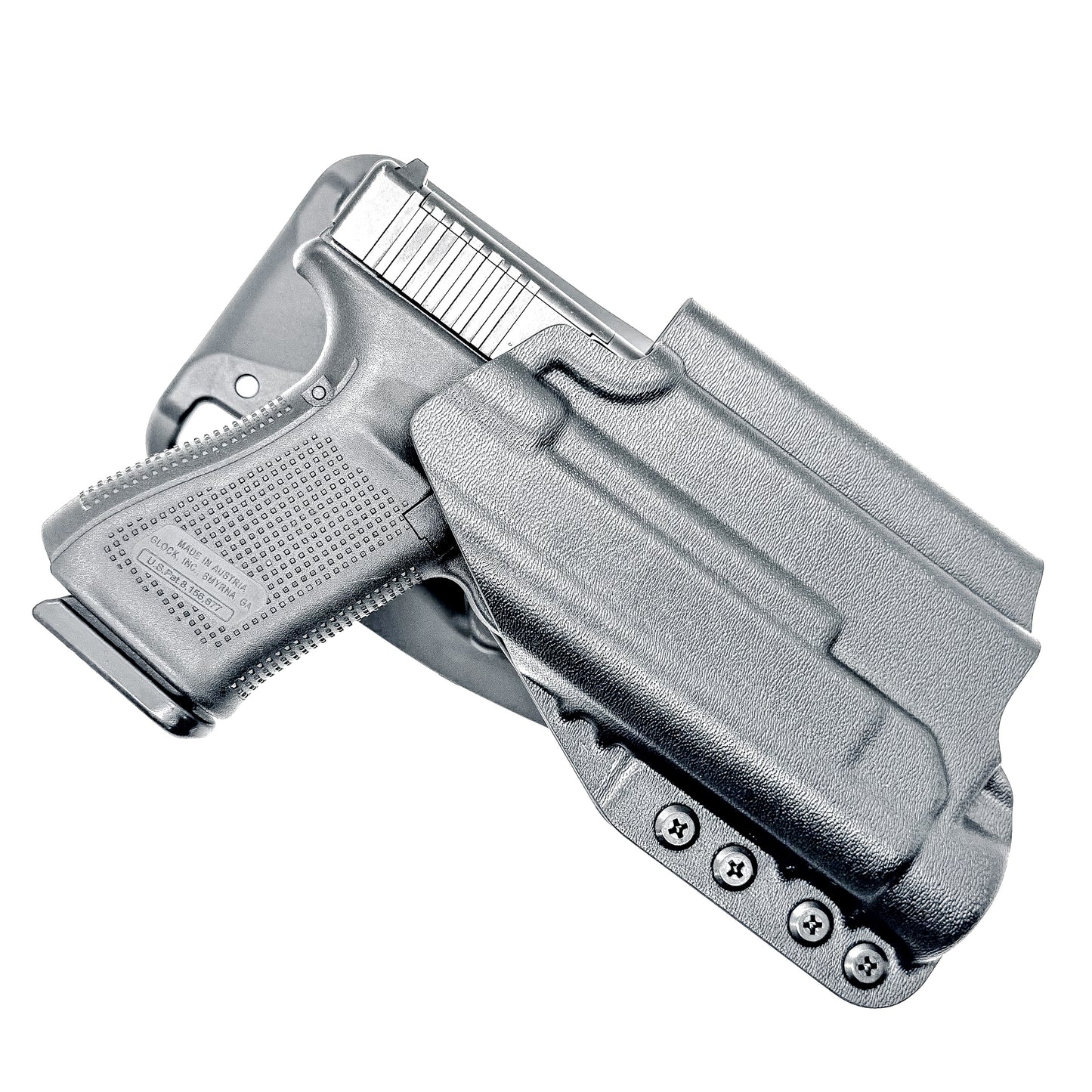 For the best, Outside Waistband OWB Glock 19, 19X, and 45 Gen 5 pistols & Streamlight TLR-1 HL Duty & Competition Kydex Holster, shop Four Brothers Holsters. 