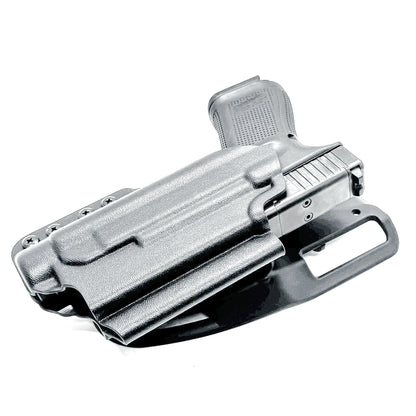 For the best, Outside Waistband OWB Glock 19, 19X, and 45 Gen 5 pistols & Streamlight TLR-1 HL Duty & Competition Kydex Holster, shop Four Brothers Holsters. 