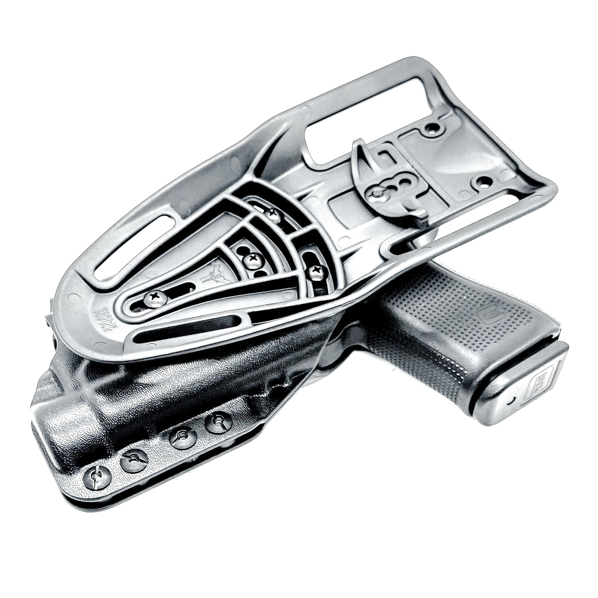 For the best, Outside Waistband OWB Glock 19, 19X, and 45 Gen 5 pistols & Streamlight TLR-1 HL Duty & Competition Kydex Holster, shop Four Brothers Holsters. 