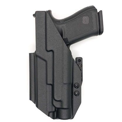 For the best IWB Kydex Inside Waistband for the Glock 19, 19X, and 45 Gen 5 pistols & Streamlight TLR-1 HL weapon-mounted light shop Four Brothers Holsters. 