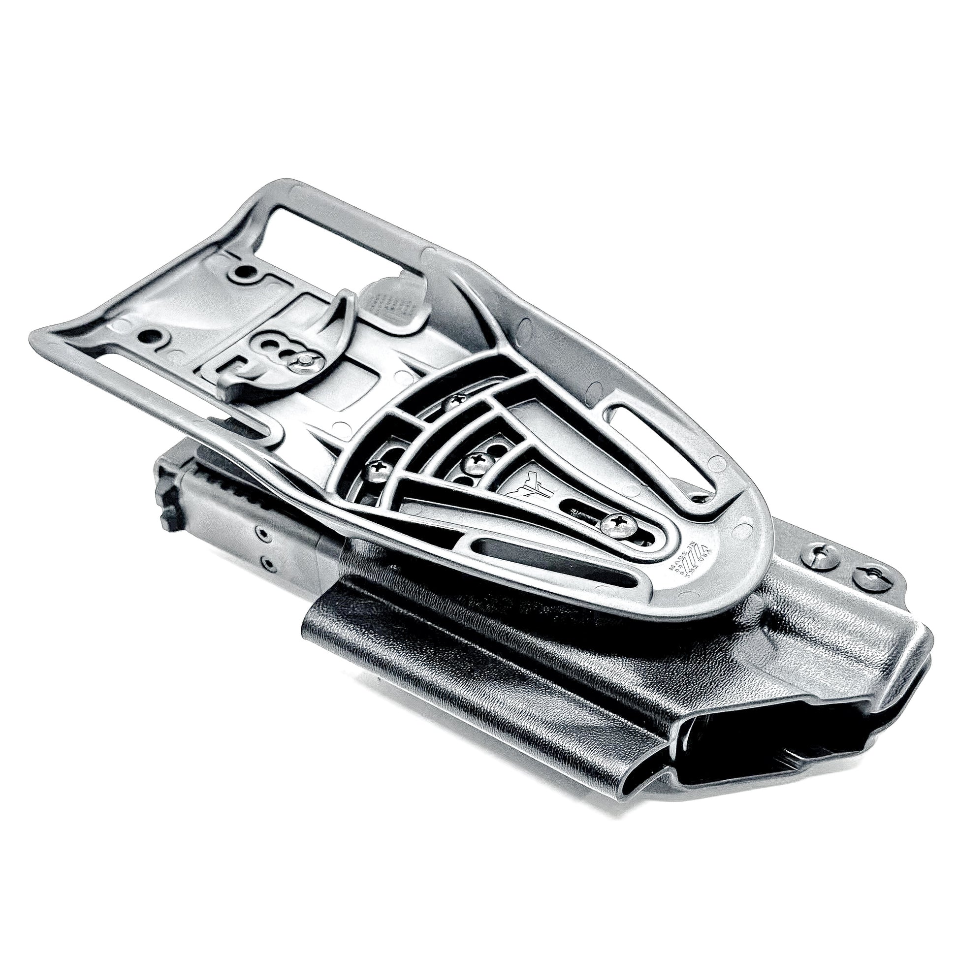 Duty & Competition Holster  for the Glock 19 or 45 with the Surefire X300.  Shown in black with a Duty Drop attachment.