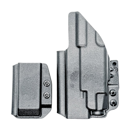 Four Brothers Holsters Glock 19 & Glock 23 Gen 3/4 IWB Inside Waistband & AIWB Holster and Magazine Carrier Combo for Streamlight TLR-7 A/X
