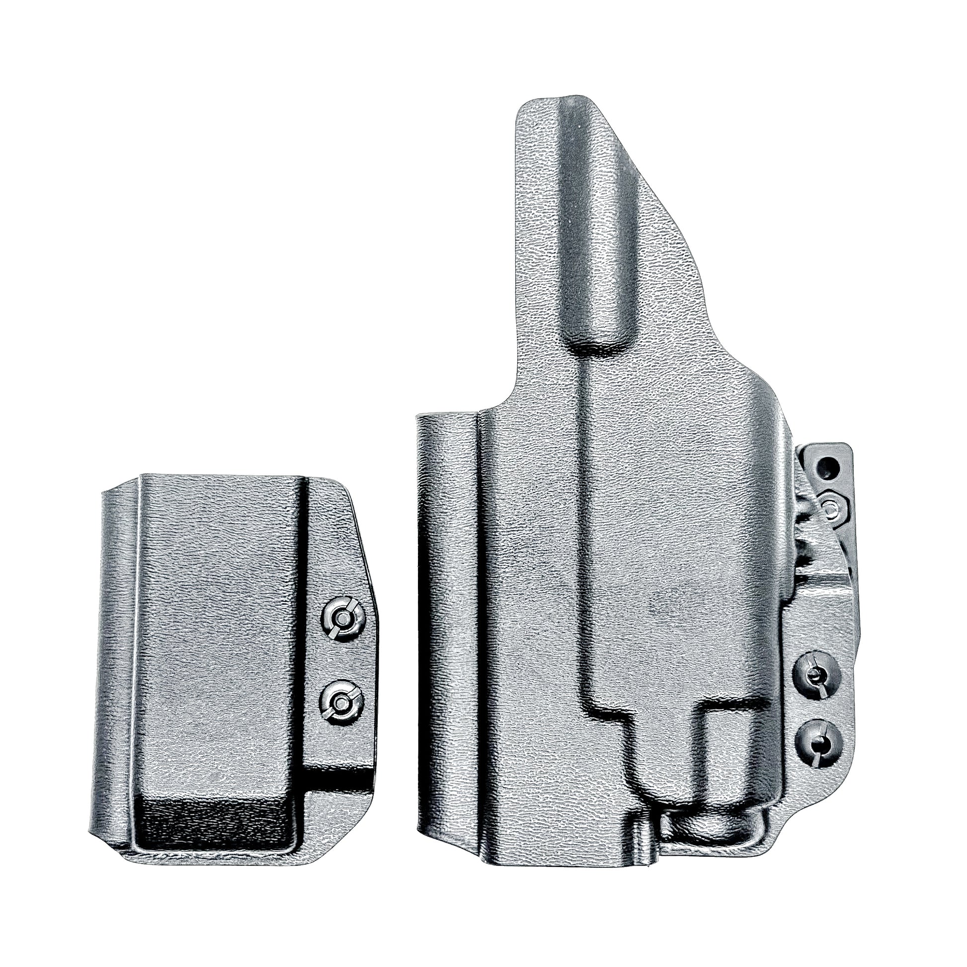 Four Brothers Holsters Glock 19, 19X & 45 Gen 5, Gen 6 & Gen V IWB Inside Waistband & AIWB Holster and Magazine Carrier Combo for Streamlight TLR-7 A/X