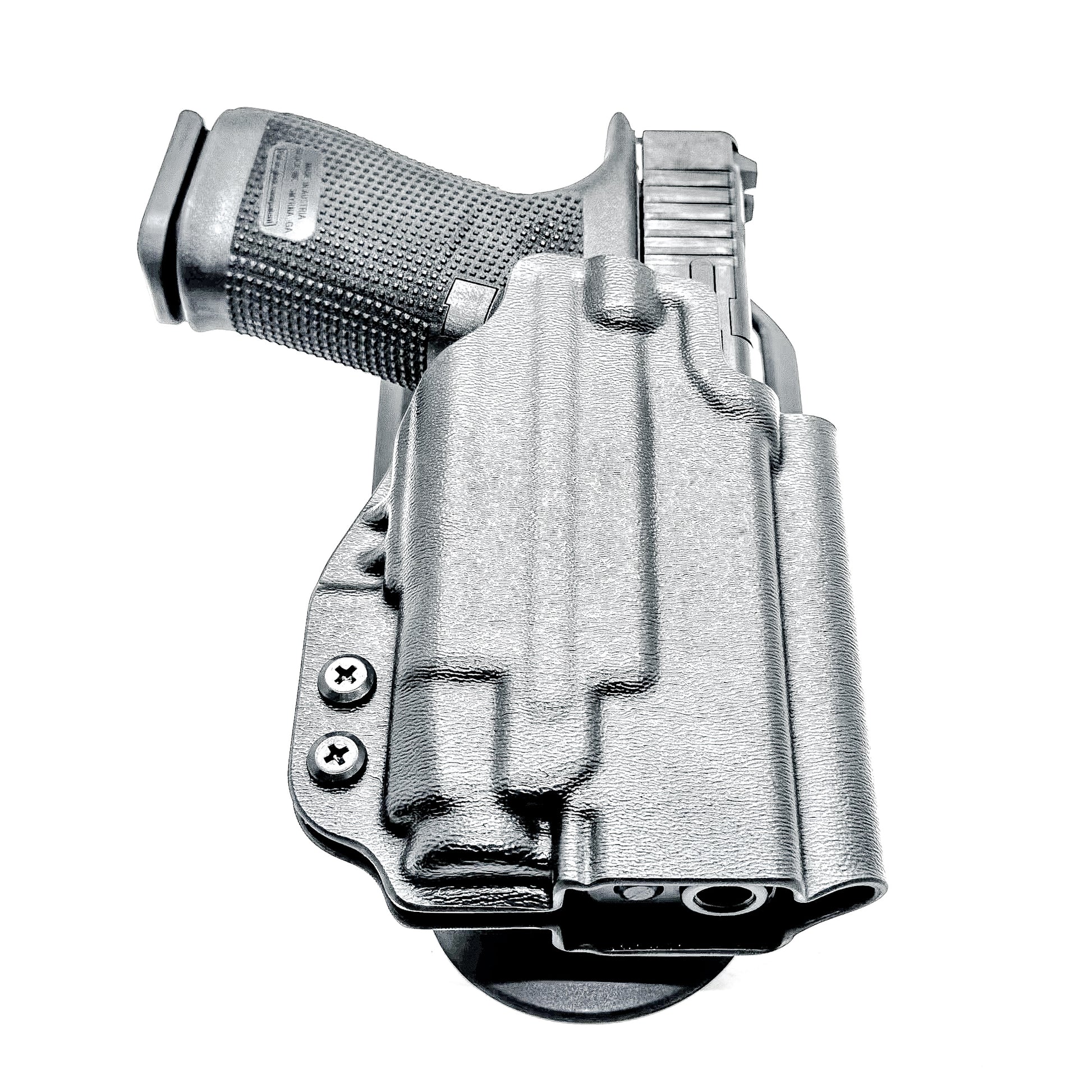 For the best Outside Waistband OWB light Duty & Competition Holster for the Glock 19 or 45 Gen 5 & Streamlight TLR-7 X & TLR-7 A, shop Four Brothers Holsters.