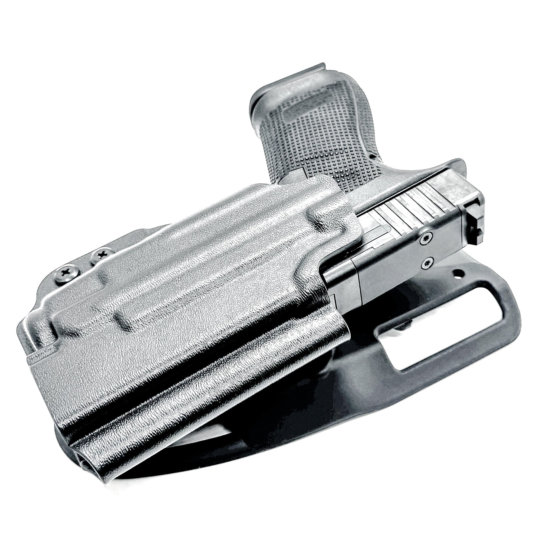 For the best Outside Waistband OWB light Duty & Competition Holster for the Glock 19 or 45 Gen 5 & Streamlight TLR-7 X & TLR-7 A, shop Four Brothers Holsters.