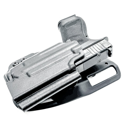 For the best Outside Waistband OWB light Duty & Competition Holster for the Glock 19 or 45 Gen 5 & Streamlight TLR-7 X & TLR-7 A, shop Four Brothers Holsters.