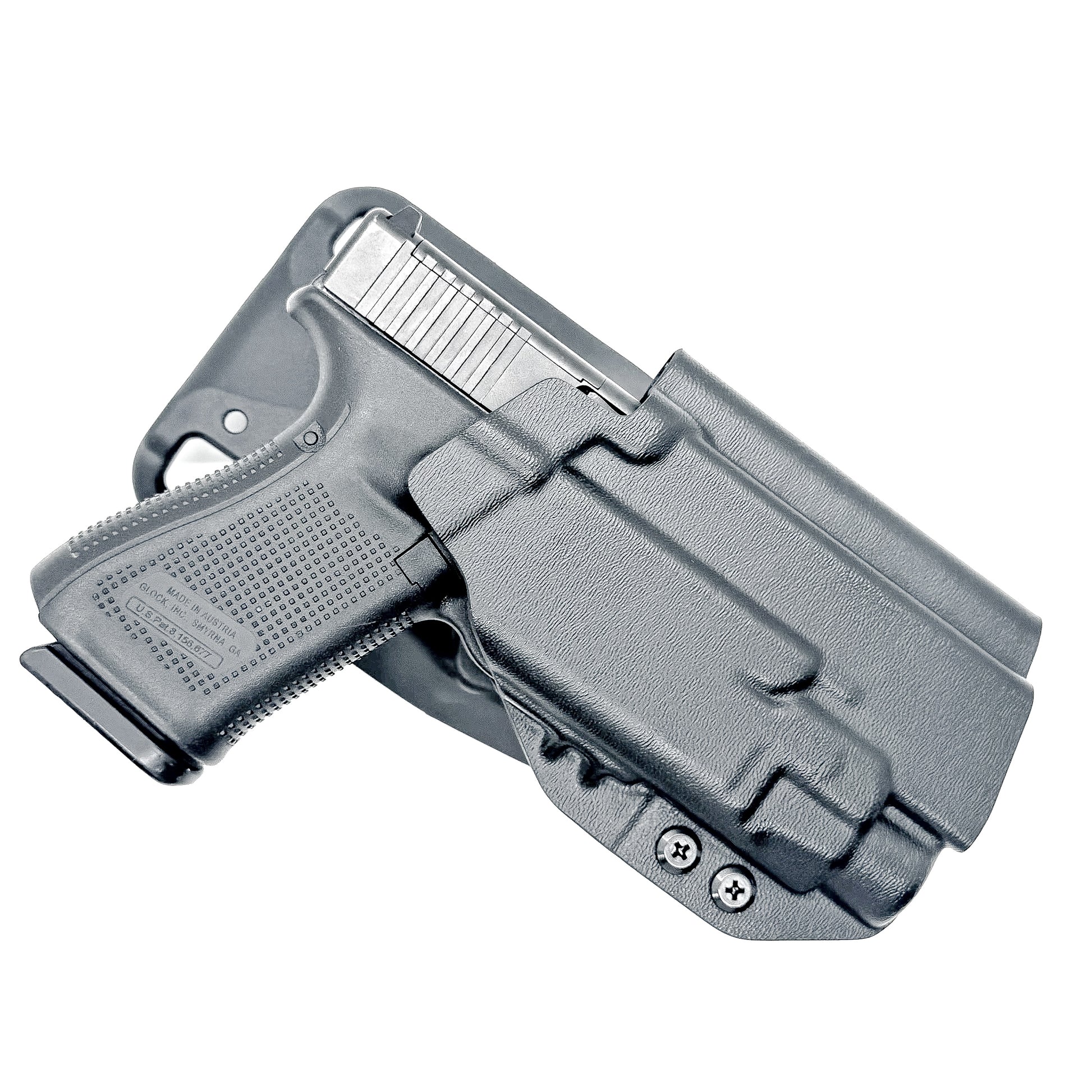 Glock 19 & TLR-7 HL-X Duty and Compatition holster in Black with Duty Drop