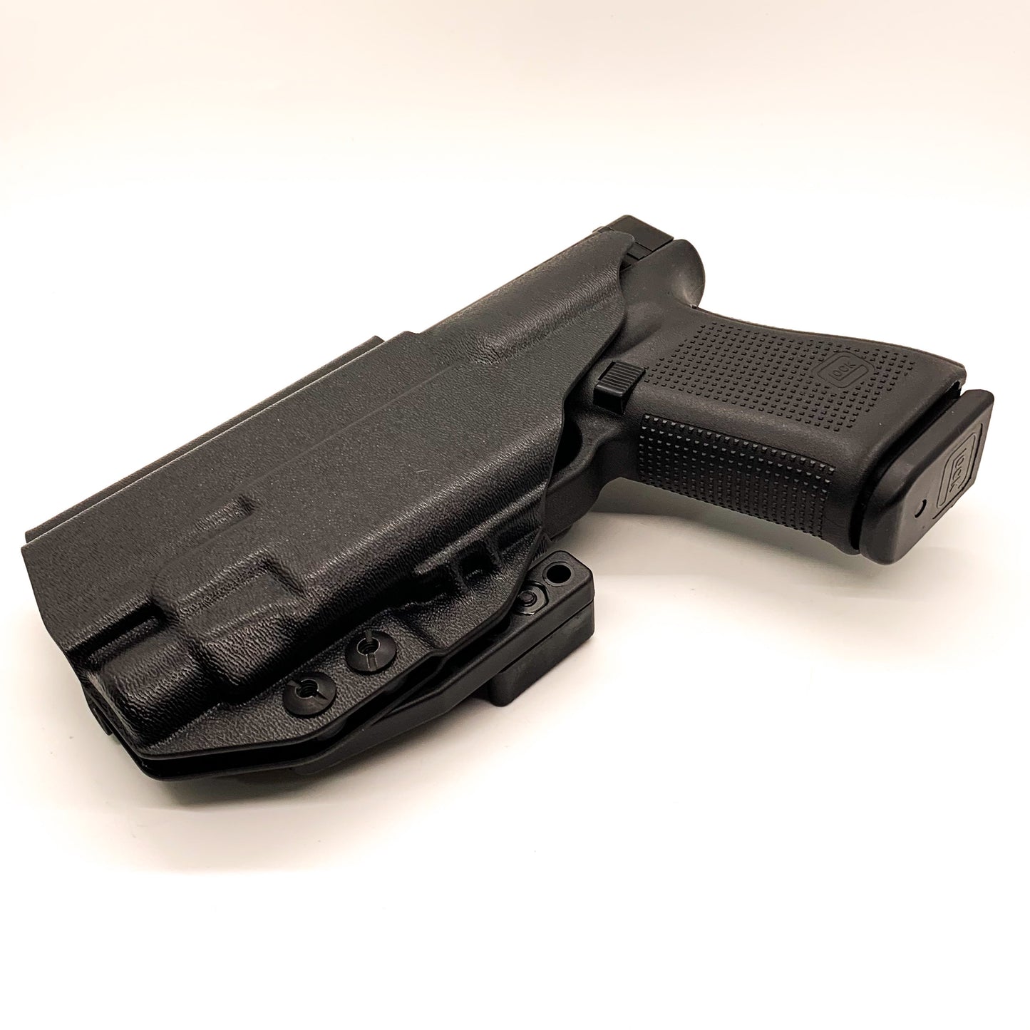 For the best IWB Kydex Inside Waistband Holster for the Glock 19 Gen 5 with the Streamlight TLR-7 HL-X, TLR-7 X, & TLR-7 A, shop Four Brothers 4BROS holsters.
