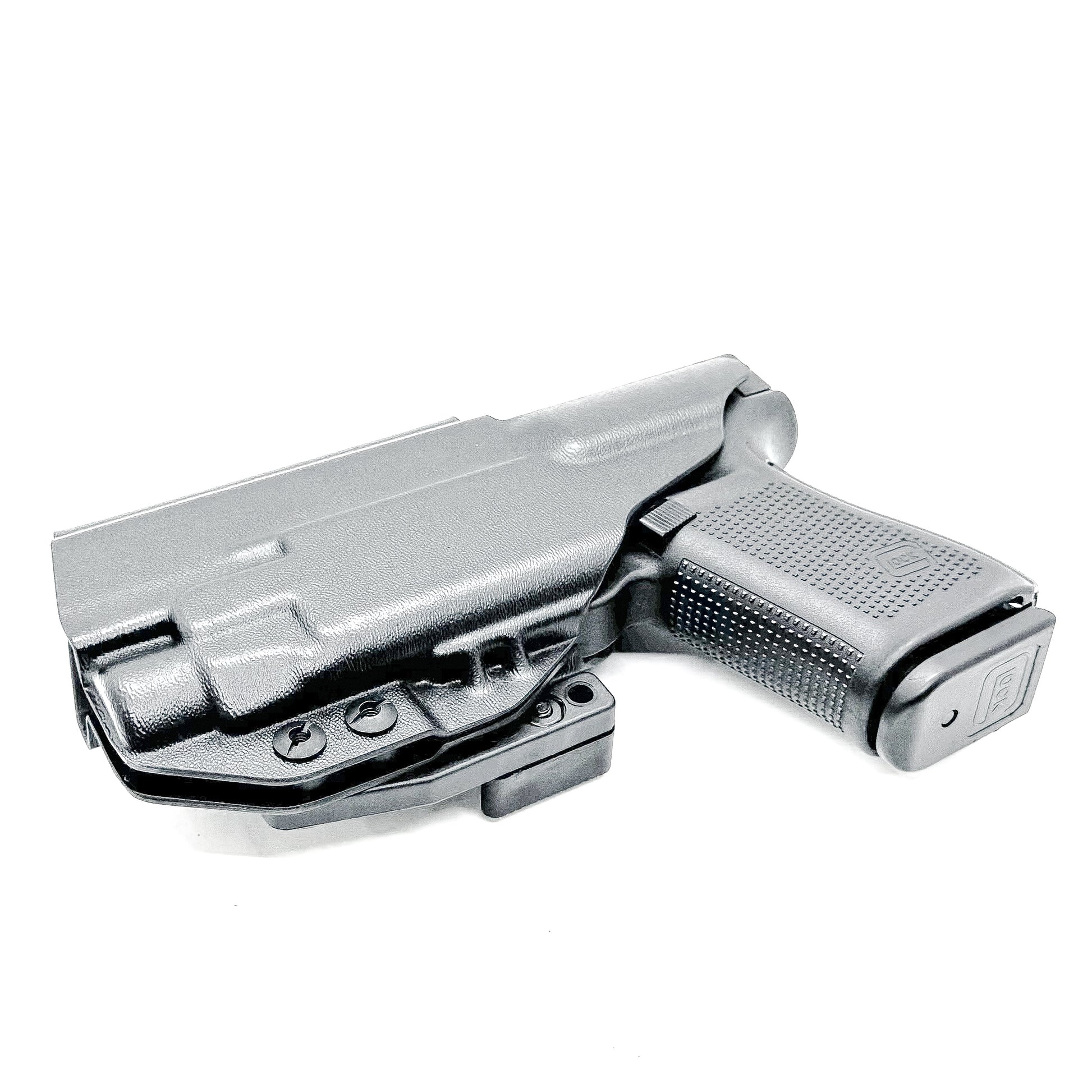 IWB Holster for the Glock 19 with Streamlight TLR-7 HL-X and DCC Monoblock and Modwing in black.