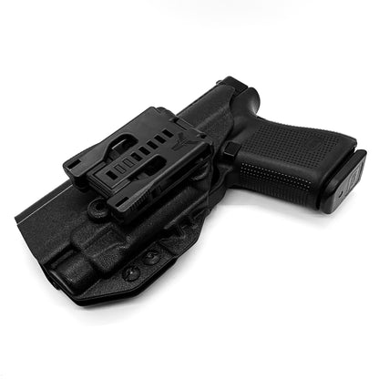 For the best Outside Waistband OWB Kydex holster designed to fit the Glock 19 Gen 5  with the Streamlight TLR-7 HL-X & TLR-7, shop Four Brothers 4BROS holsters