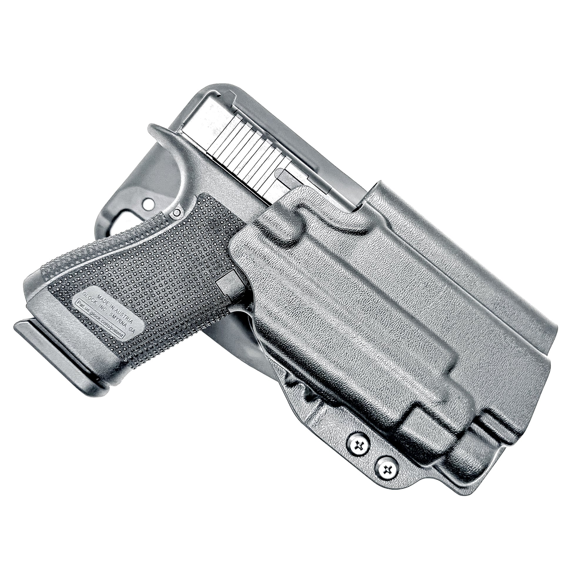 Glock 19 & TLR-7 HL-X Duty and Competition holster in Black with Duty Drop