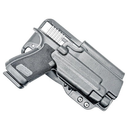 Glock 19 & TLR-7 HL-X Duty and Competition holster in Black with Duty Drop