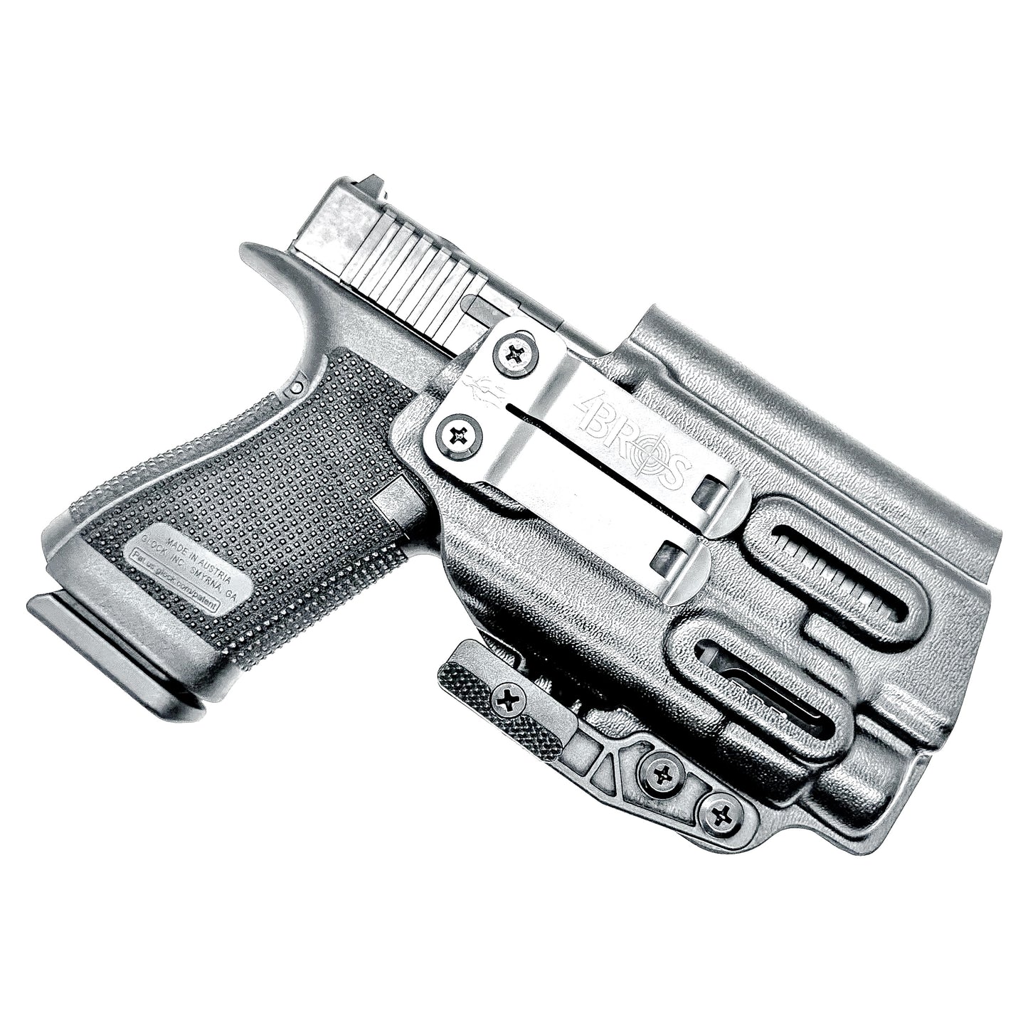 IWB Holster for the Glock 19 with Streamlight TLR-7 HL-X and DCC Monoblock and Modwing in black.