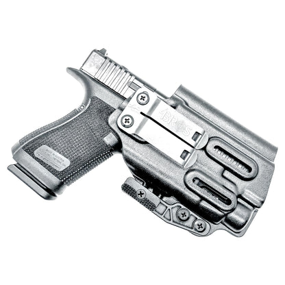 IWB Holster for the Glock 19 with Streamlight TLR-7 HL-X and DCC Monoblock and Modwing in black.