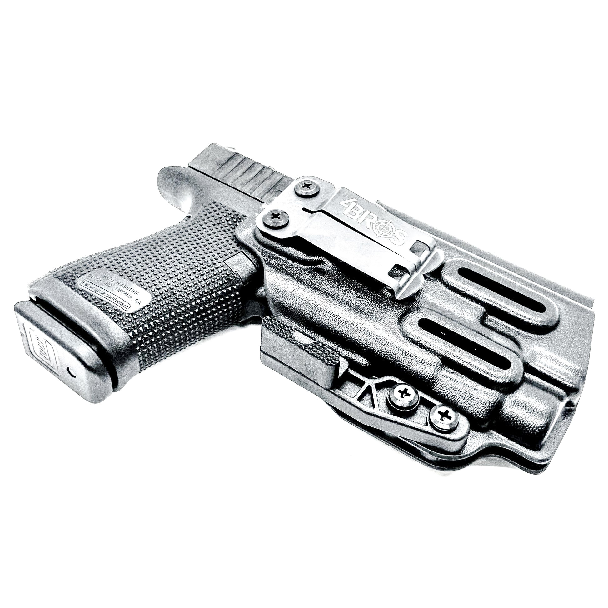IWB Holster for the Glock 19 with Streamlight TLR-7 HL-X and DCC Monoblock and Modwing in black.