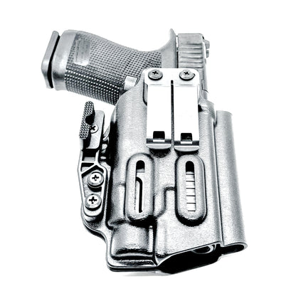 IWB Holster for the Glock 19 with Streamlight TLR-7 HL-X and DCC Monoblock and Modwing in black.