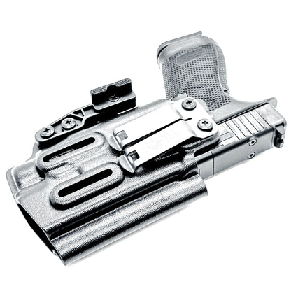 IWB Holster for the Glock 19 with Streamlight TLR-7 HL-X and DCC Monoblock and Modwing in black.