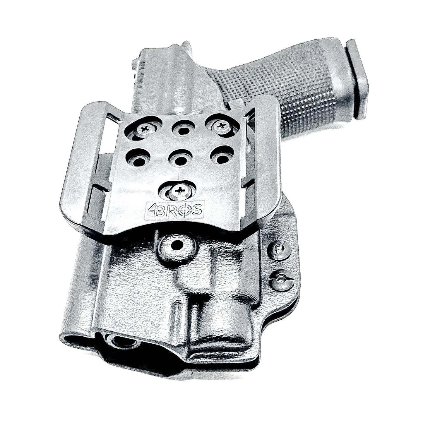 OWB Holster for the Glock 19 & TLR-7 HL-X with 4BROS 1.5" Slide in black