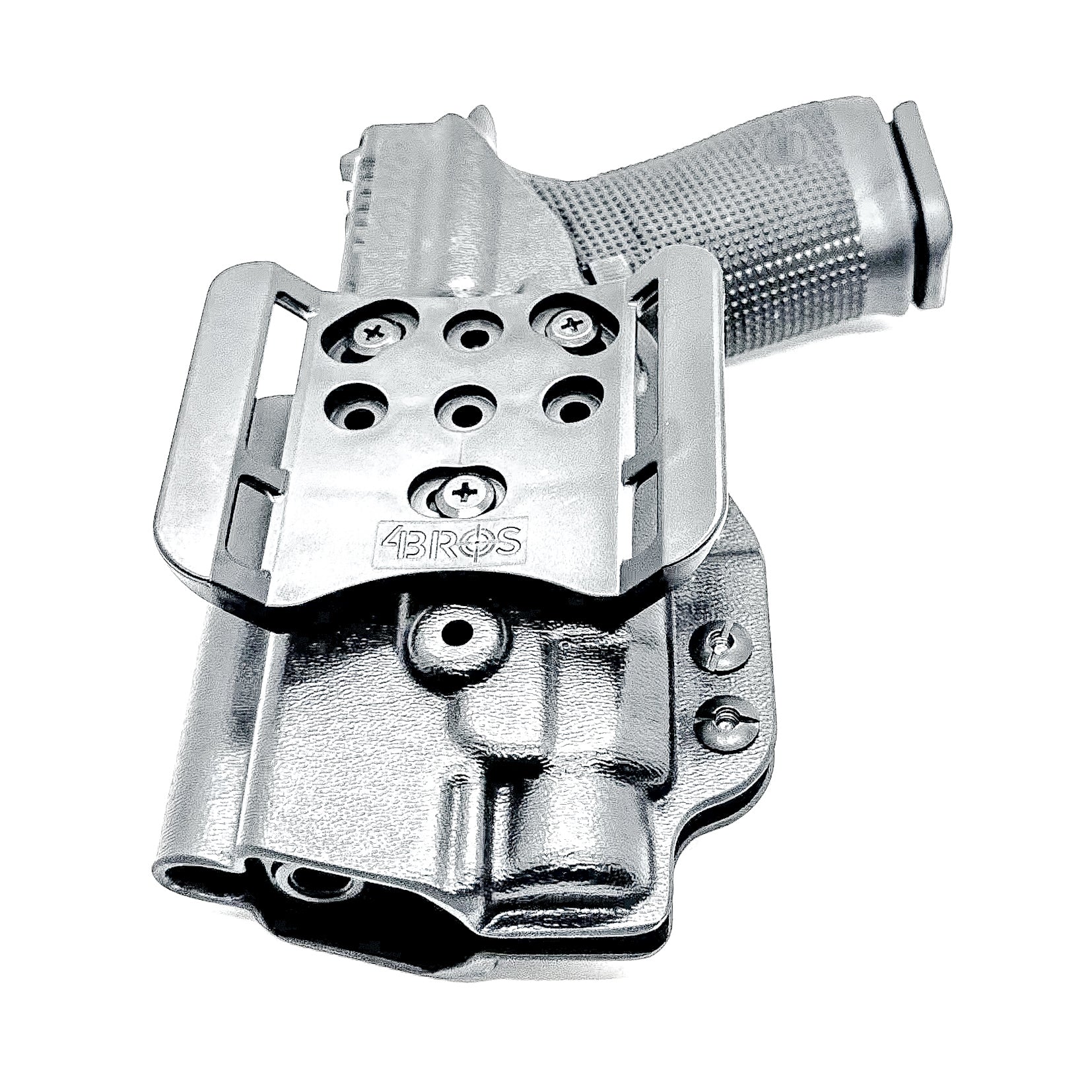 OWB Holster for the Glock 19 & TLR-7 HL-X with 4BROS 1.5" Slide in black