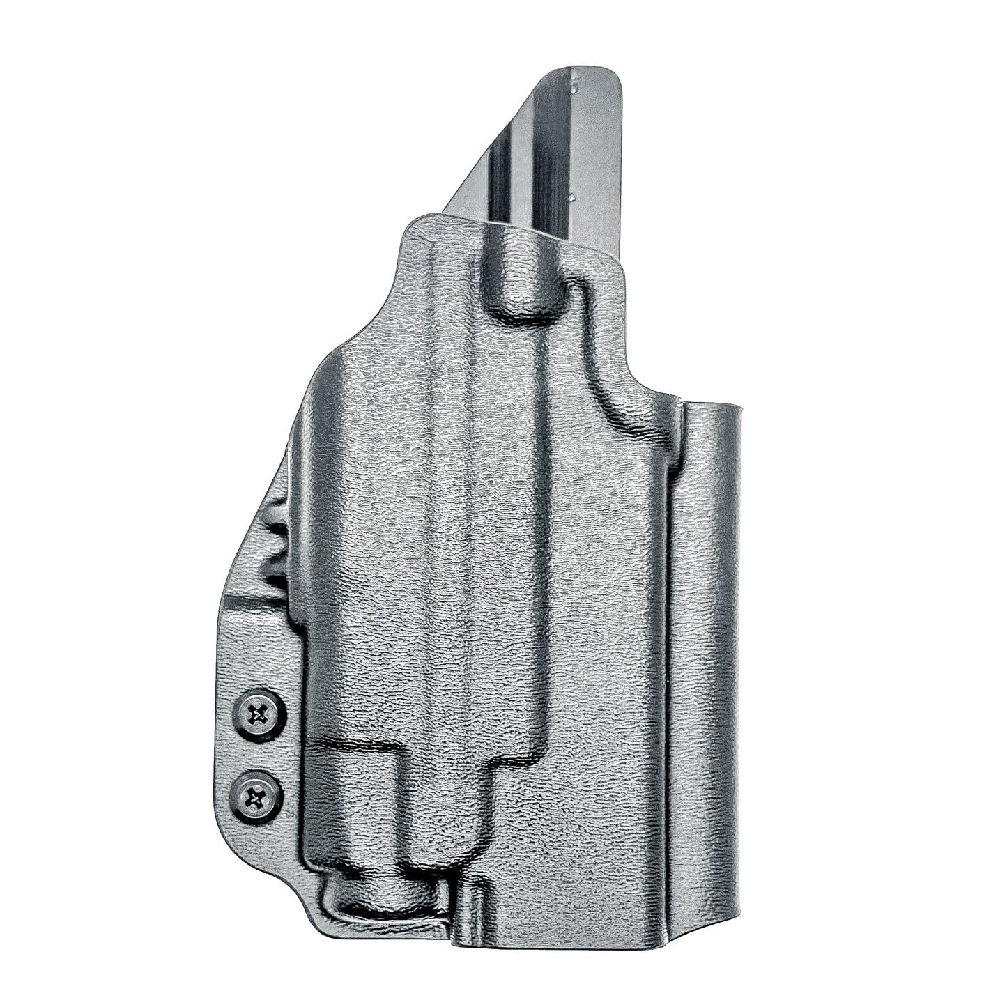 Black Outside Waistband OWB Holster for the Glock Gen 5 with the 19-length slide & Streamlight TLR-7 X or TLR-7 A with 4BROS 1.5" Belt Slide, from Four Brothers holsters.