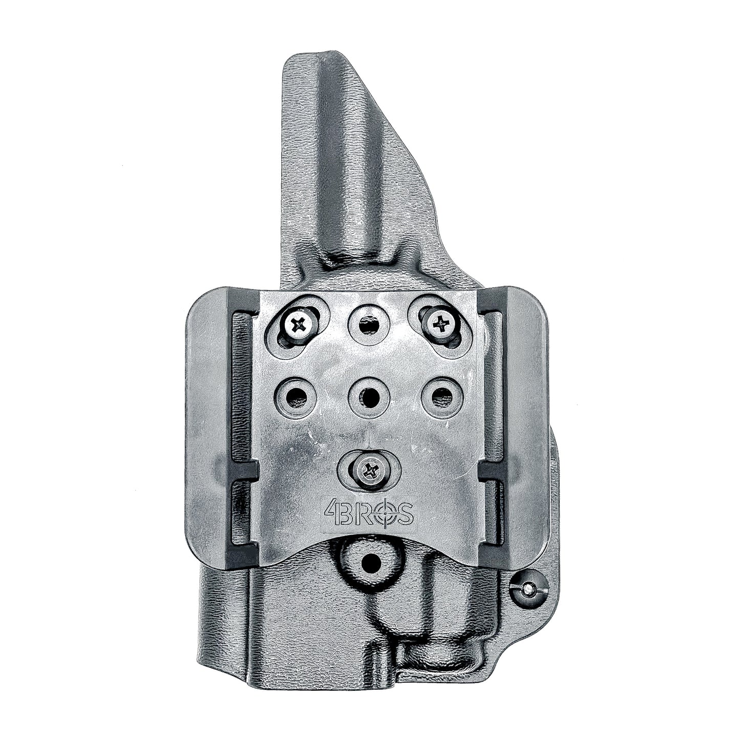 Black Outside Waistband OWB Holster for the Glock Gen 5 with the 19-length slide & Streamlight TLR-7 X or TLR-7 A with 4BROS 1.5" Belt Slide, from Four Brothers holsters.