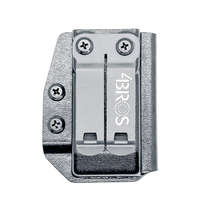 Black Kydex IWB AIWB appendix inside waistband magazine pouch carrier or holster for the Glock 20 10mm mags from Four Brothers Holsters. Made in USA.