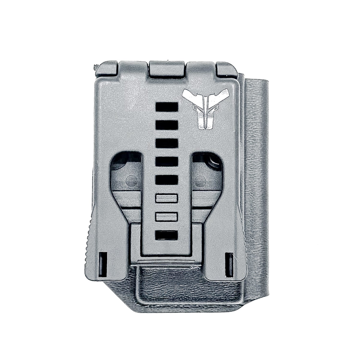 OWB Outside Waistband Kydex Black Magazine Pouch designed to fit the Glock 20 10mm Magazine from Four Brothers Holsters. Proudly made in the USA.