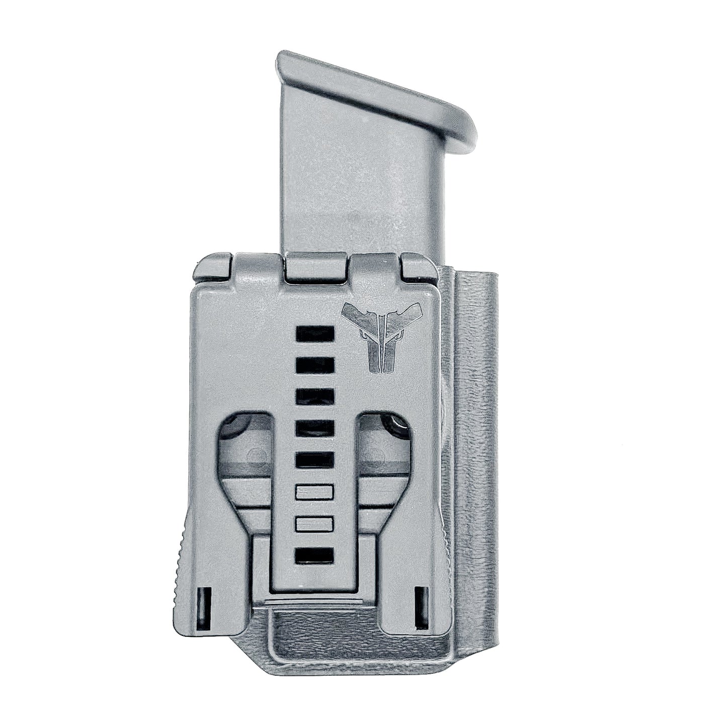 OWB Outside Waistband Kydex Black Magazine Pouch designed to fit the Glock 20 10mm Magazine from Four Brothers Holsters. Proudly made in the USA.