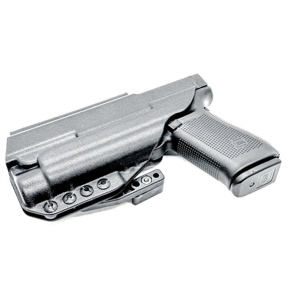 Black IWB Kydex Inside Waistband Holster for the Glock 20 Gen 5 pistols with the Streamlight TLR-1 HL from Four Brothers 4BROS Holsters. 