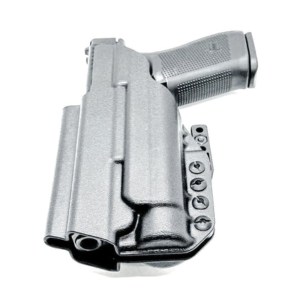 Black IWB Kydex Inside Waistband Holster for the Glock 20 Gen 5 pistols with the Streamlight TLR-1 HL from Four Brothers 4BROS Holsters. 